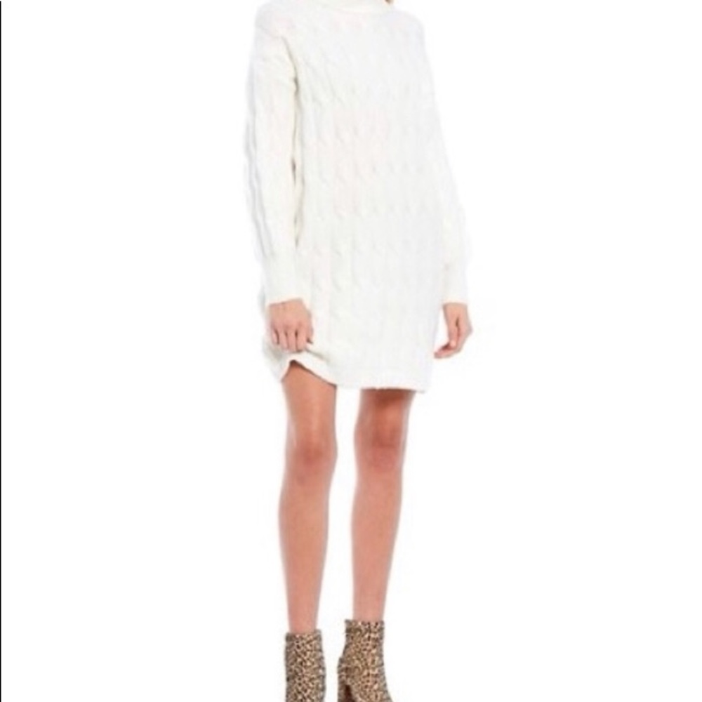 Gianni Bini white sweater dress